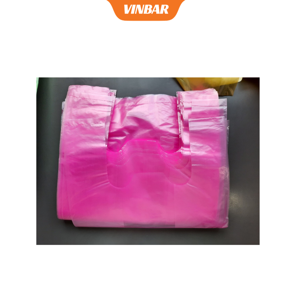 TÚI NILONG HỒNG 2 QUAI 1 KG