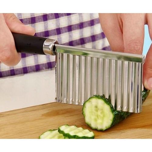 Dao Cắt Lát Rau Củ Lượn Sóng Trang Trí Đồ Ăn Thêm Đẹp Xinh AT0290