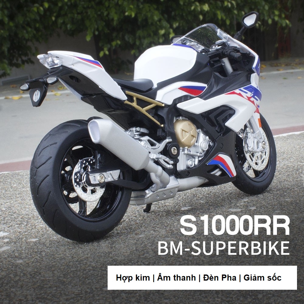 Mô hình xe motor S1000RR_Tỷ Lệ 1:12 hợp Kim cực ngầu