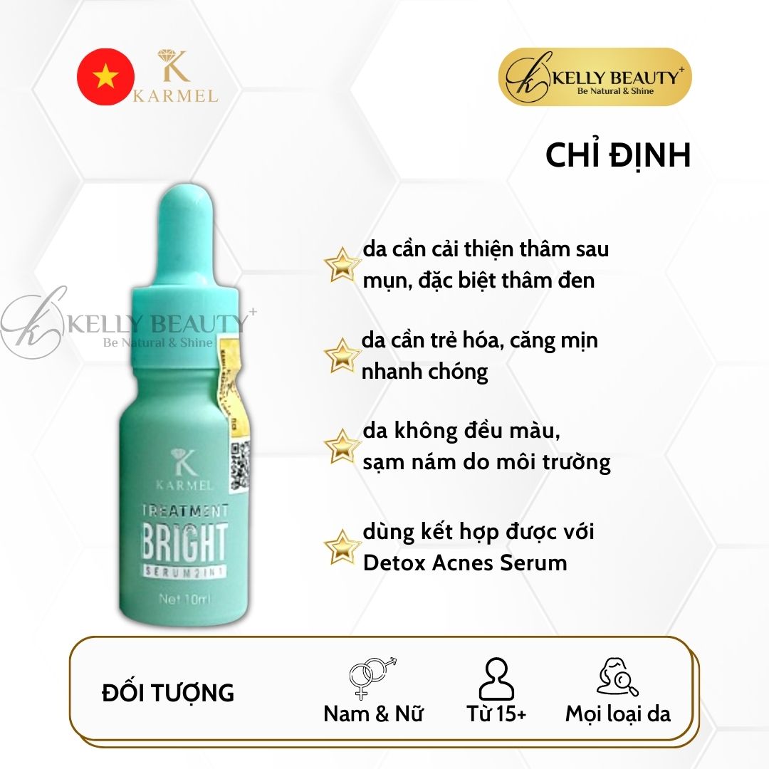 Karmel Treatment Bright Serum – Tinh Chất Mờ Thâm Sạm Nám, Da Sáng Đều Màu | Kelly Beauty