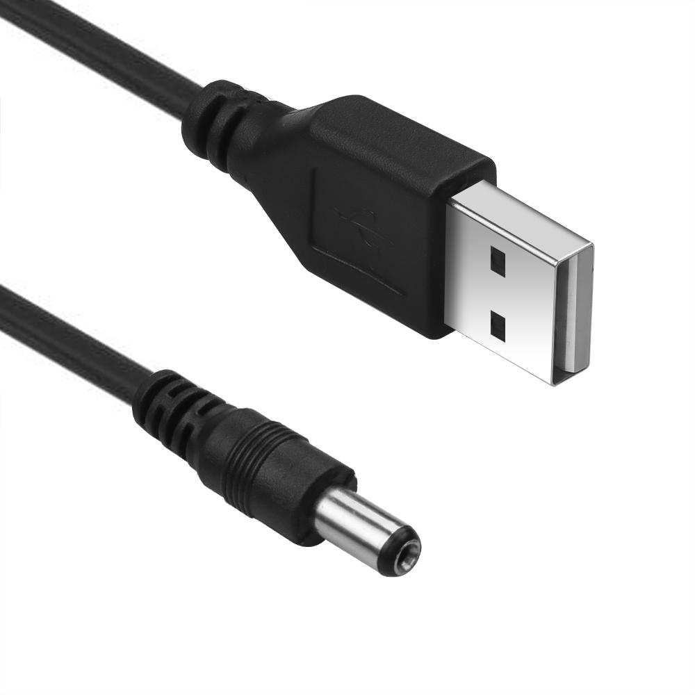 Dây cáp sạc 9V USB - DC 5.5mm - Có đèn báo sạc - Dùng cho Máy Hút Bụi Cầm Tay Vivu life sạc trên Ô tô - Modem wifi trong nhà - Các thiết bị điện tử mini