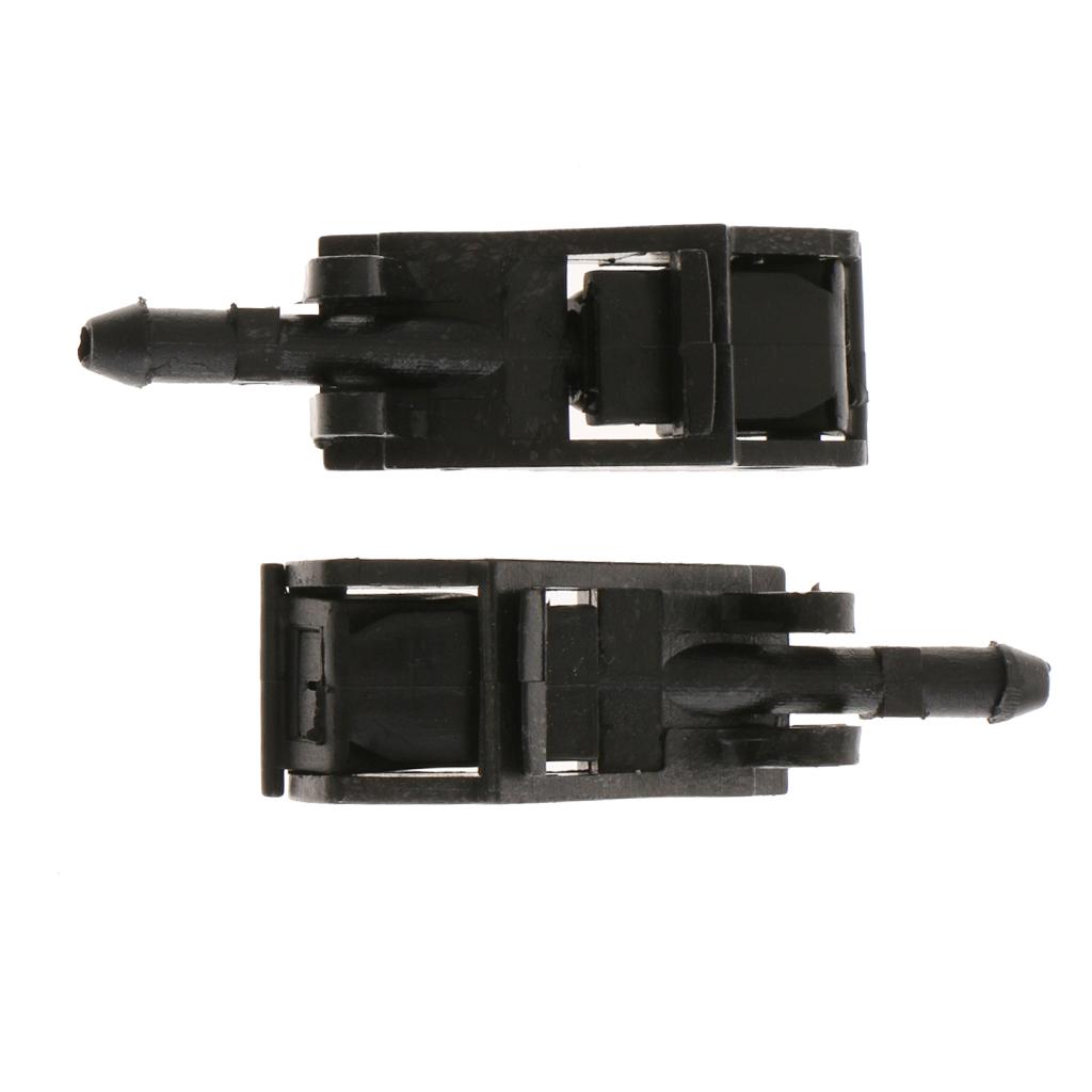 PAIR WINDSHIELD WASHER NOZZLE WATER SPRAY JET FOR VW BEETLE JETTA GOLF