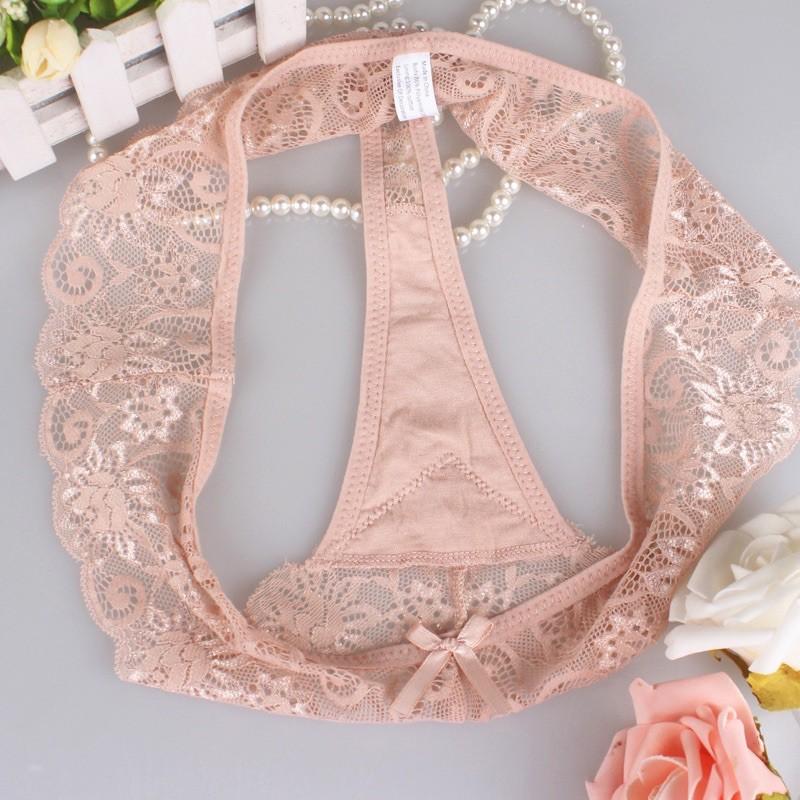 Quần lót lọt khe ren nơ quyến rũ