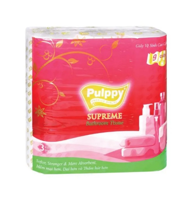 Giấy vệ sinh Pulppy cao cấp 3 lớp