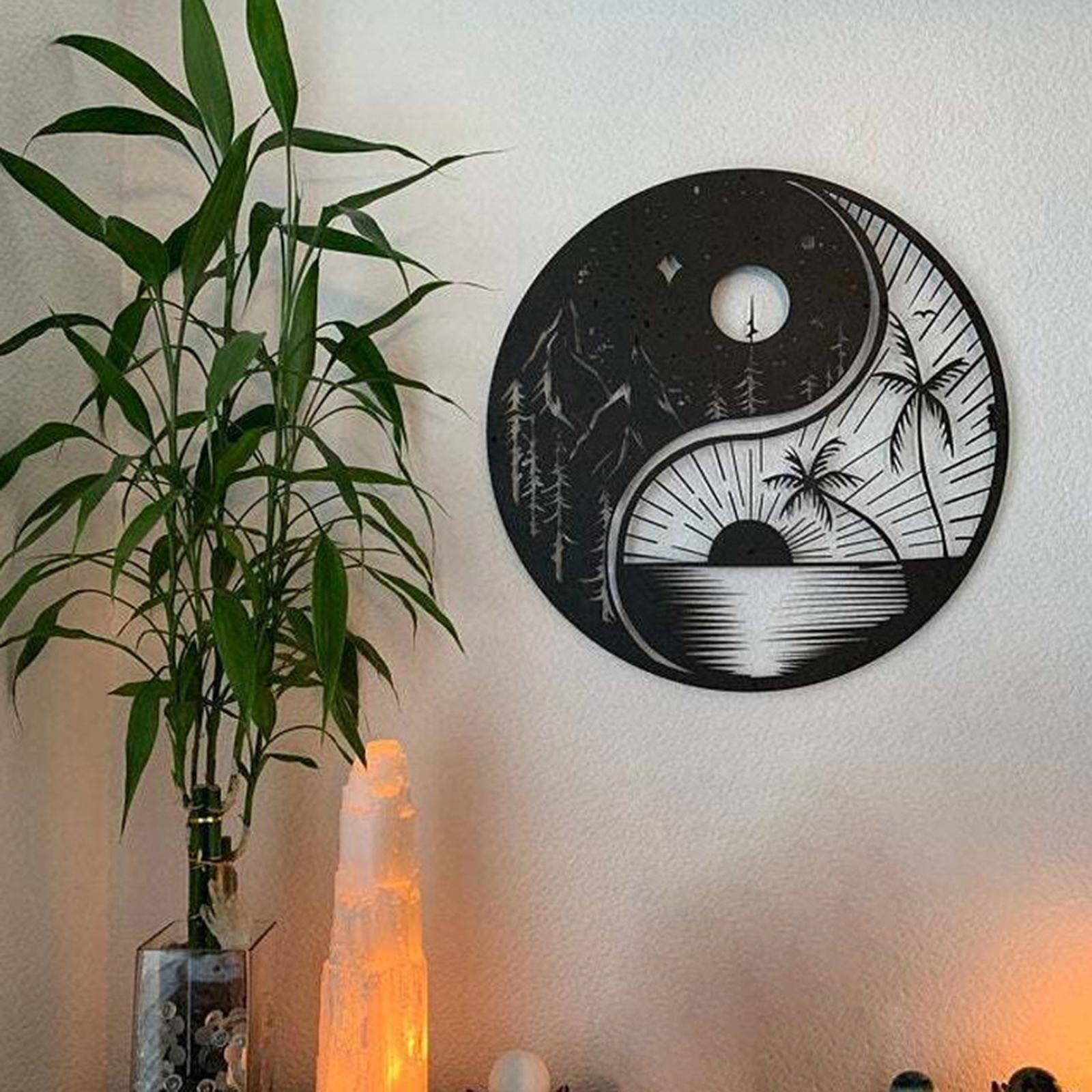 Minimalist Metal Wall Decor Ornament Silhouette Wall Art for Porch