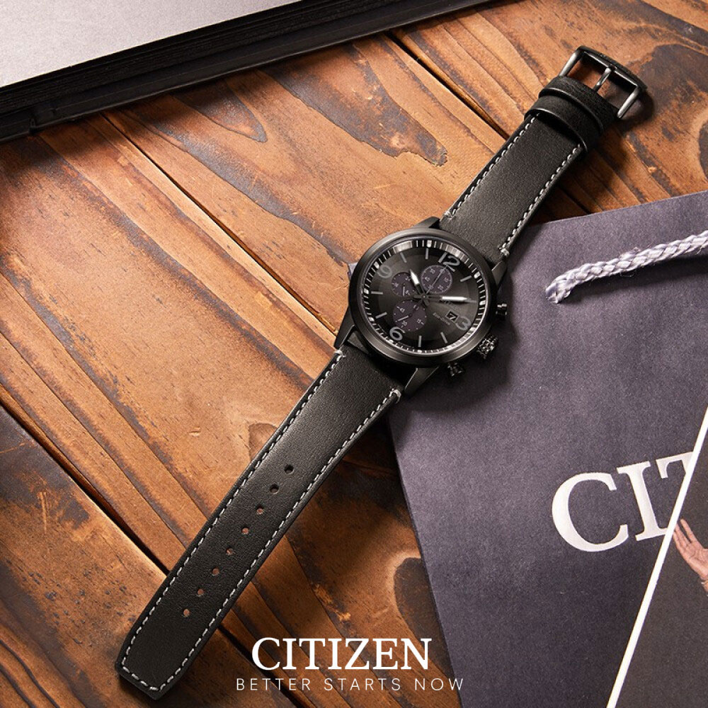 Đồng Hồ Nam Citizen Dây Da CA0617-29E - Mặt Đen