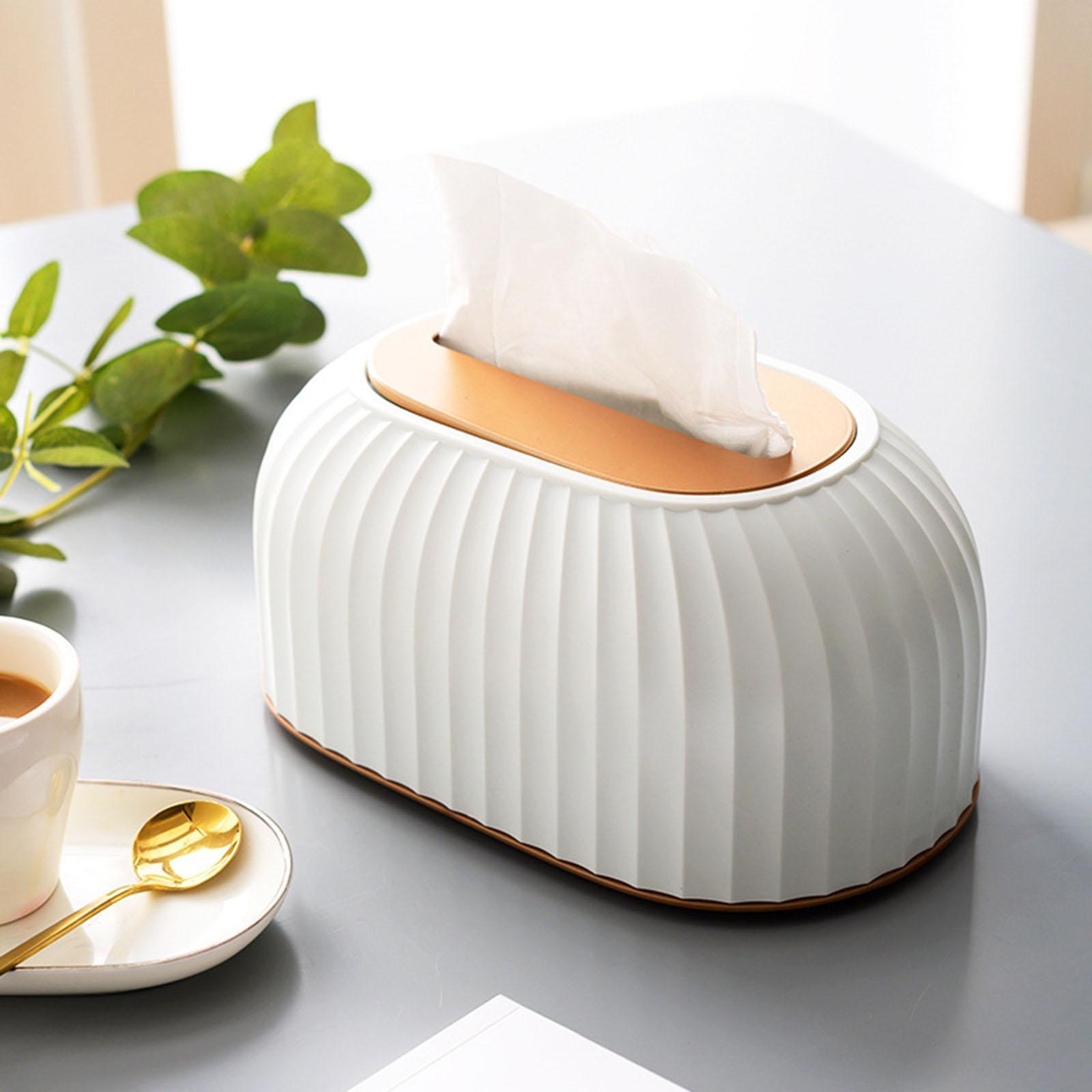 Tissue Storage Box Holder Light Luxury Dispenser Organizer for Car Office