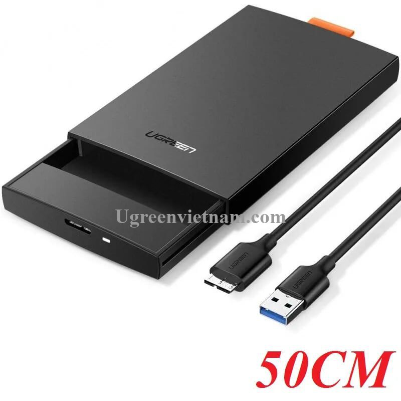 Usb 3.0 To Sata Hard Driver Enclosure Up to 6Tb 15CM Màu Đen Ugreen 60353 CM237 - Hàng Chính Hãng