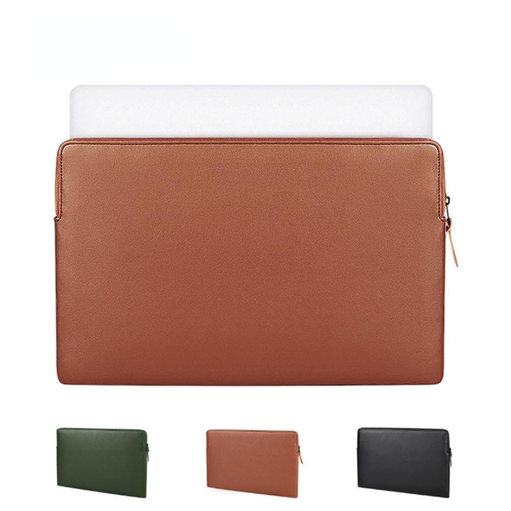 Da PU Túi Đựng Laptop Macbook 13/14/15 Inch Chống Nước Túi Đựng Máy Tính Xách Tay Cho Huawei Pro Xiaomi HP