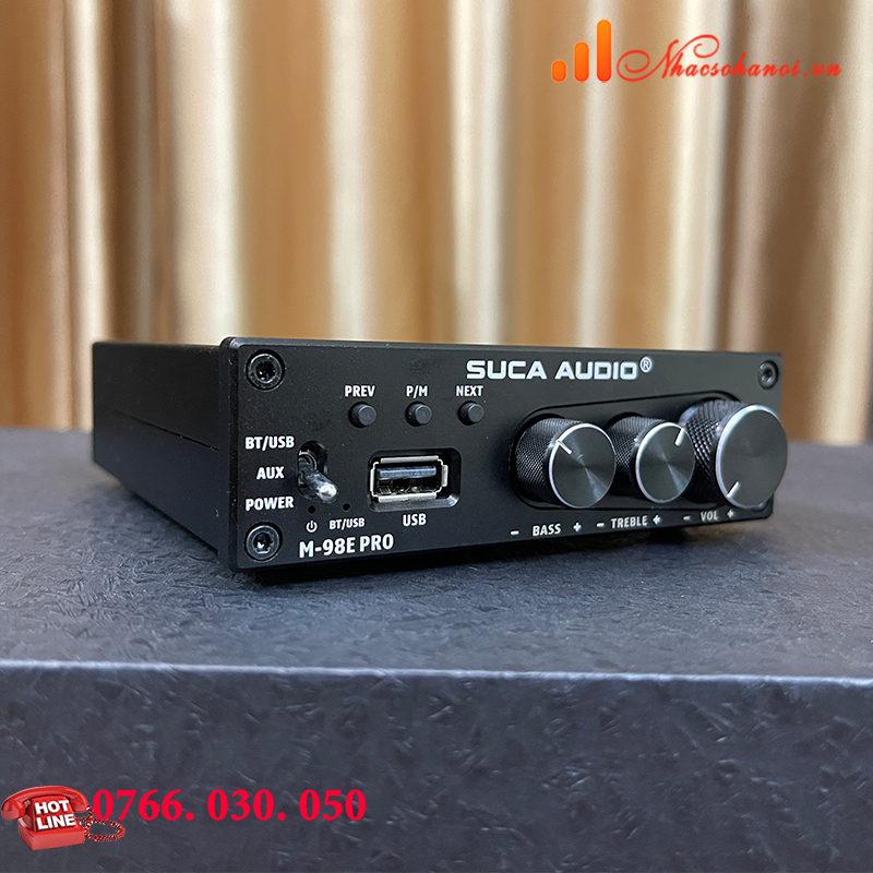 MINI AMPLY SUCA-AUDIO M98E PRO CÔNG SUẤT KHỦNG 160W x2-HÀNG CHÍNH HÃNG