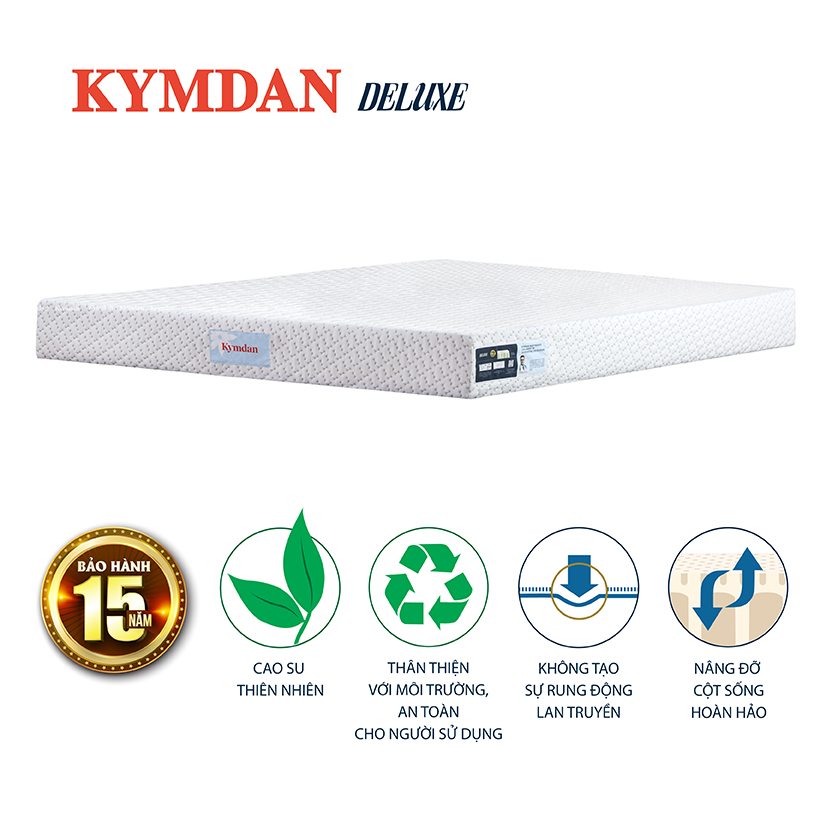 Nệm cao su thiên nhiên Kymdan Deluxe 100 x 200 x 20cm SFM