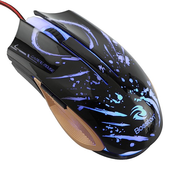 Chuột Chuyên Game Mouse Bosston GM100 Có Led Siêu Ngầu - Hàng Chính Hãng