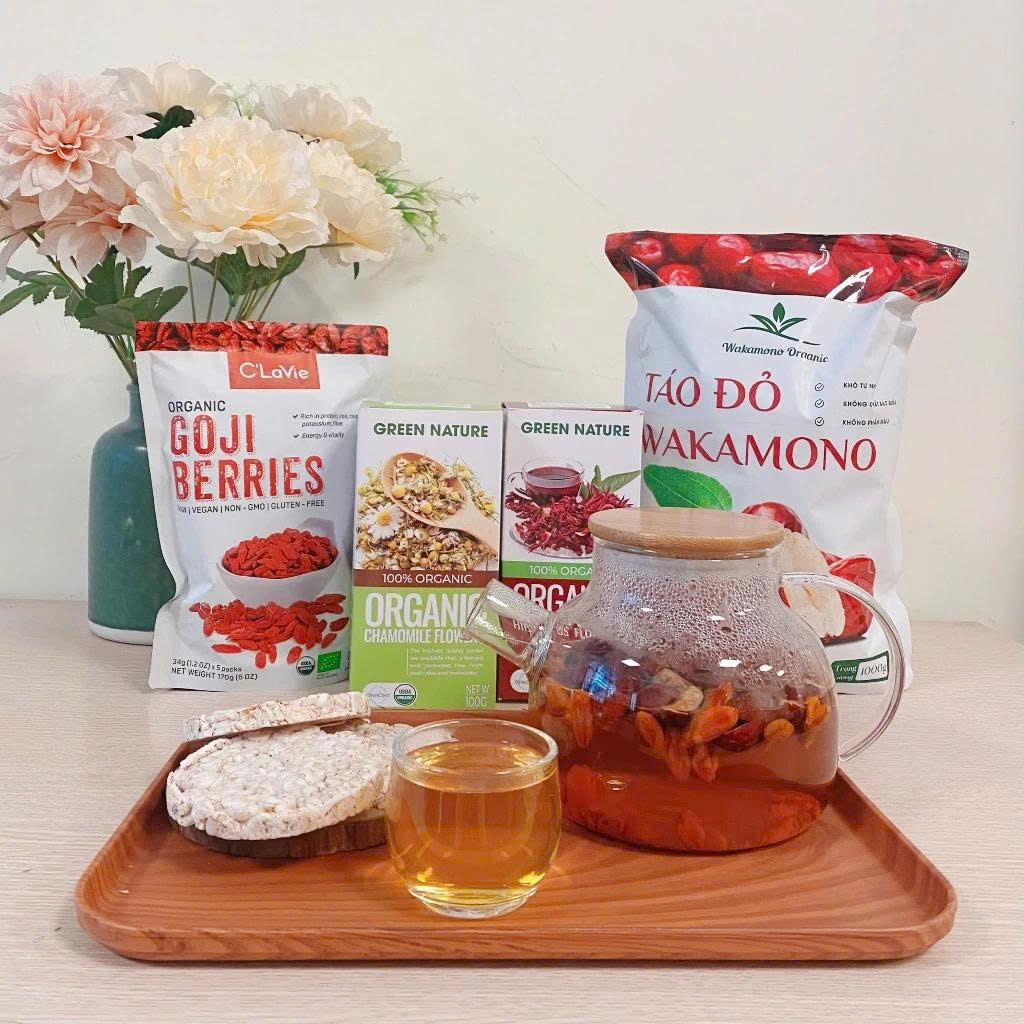 Kỷ Tử Hữu Cơ C'LaVie 170g - Dinh Dưỡng Cho Mẹ Bầu, Người Già, Giúp Dễ Ngủ, Pha Trà, Nấu Chè, Hạt Kỷ Tử To Đỏ