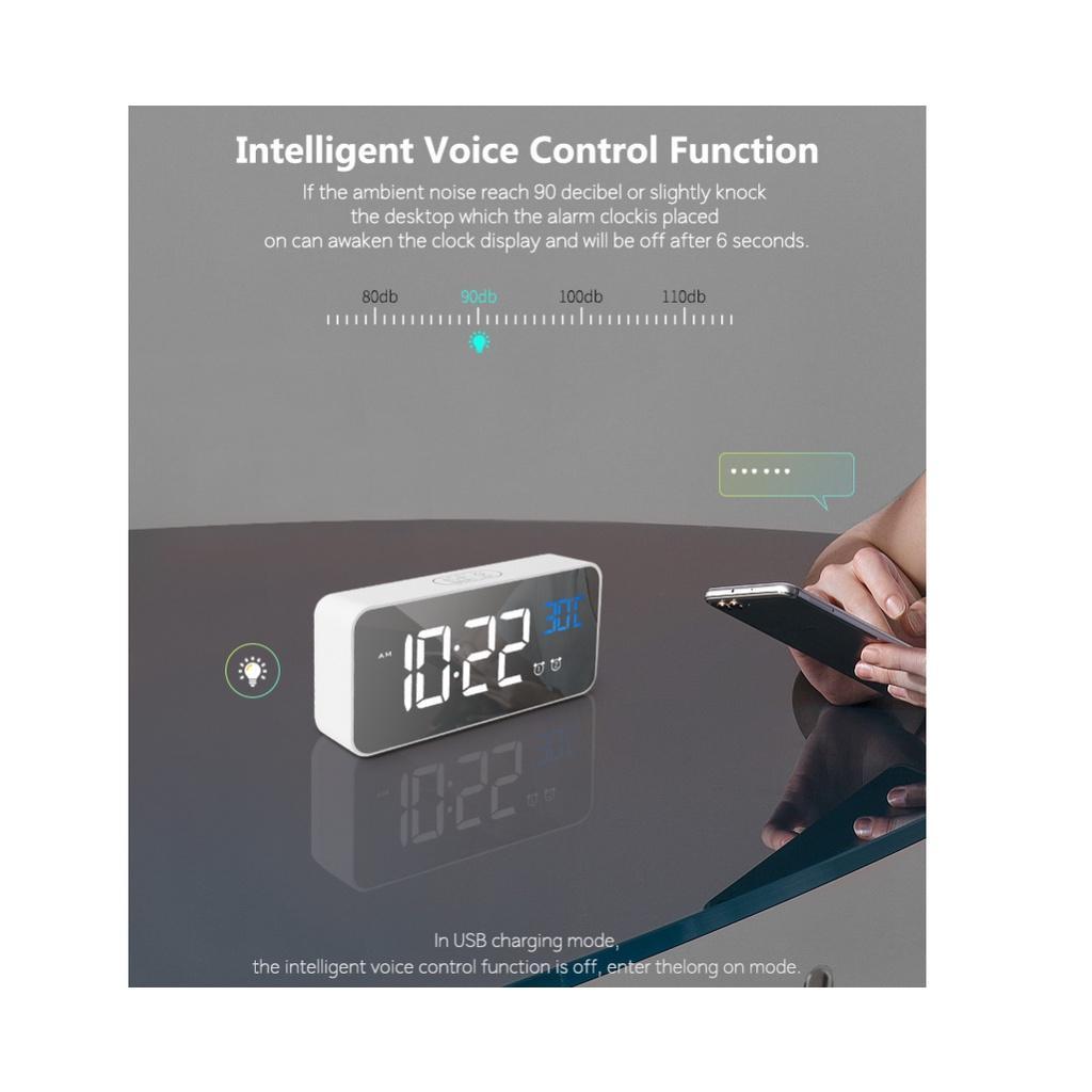 Đồng Hồ Báo Thức Kỹ Thuật Số Đèn LED Để Bàn Trang Trí Nhà Cửa