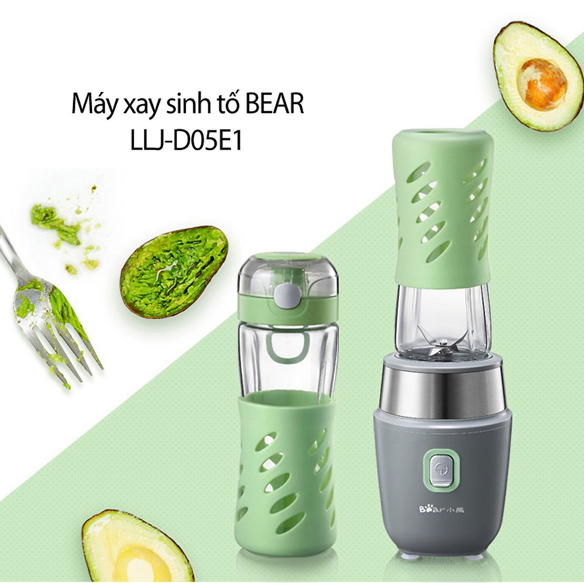 Máy Xay Sinh Tố Mini Bear - Hàng Chính Hãng