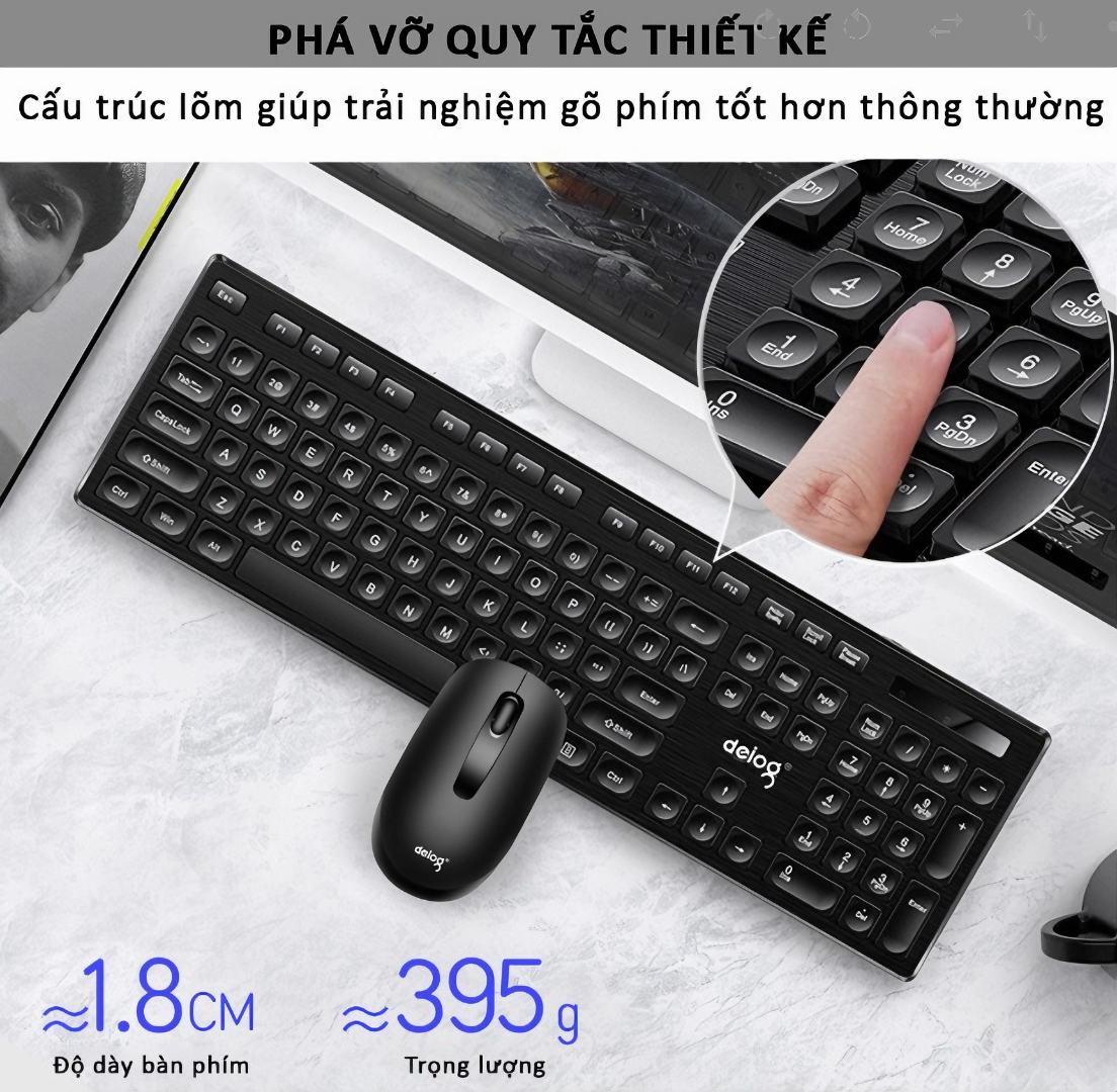 Combo bàn phím chuột không dây KG-09 wireless 2.4G làm việc văn phòng chơi game full mới 2024 ( Tặng kèm quà tri ân )- Hàng chính hãng