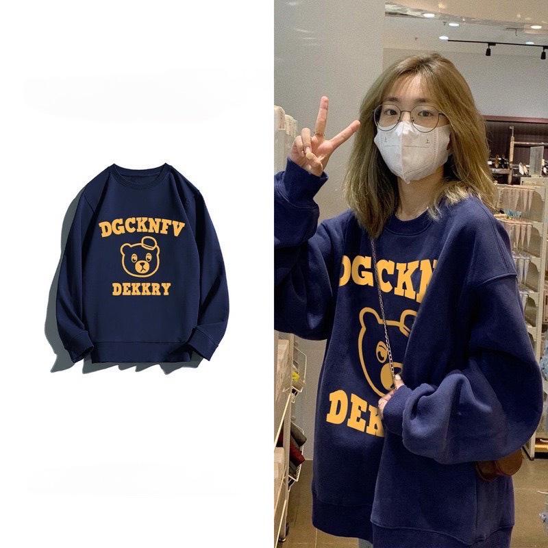 Áo Sweater Nỉ Unisex In Chữ DGCKNT