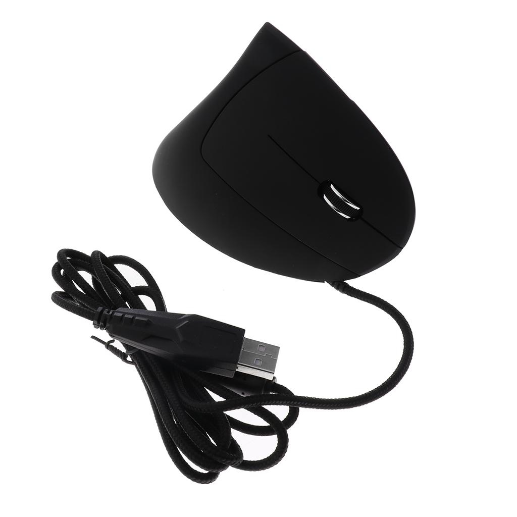 6D 2.4G Wired Optical Gaming Mouse 3200DPI Ergonomic Design Vertical Mice
