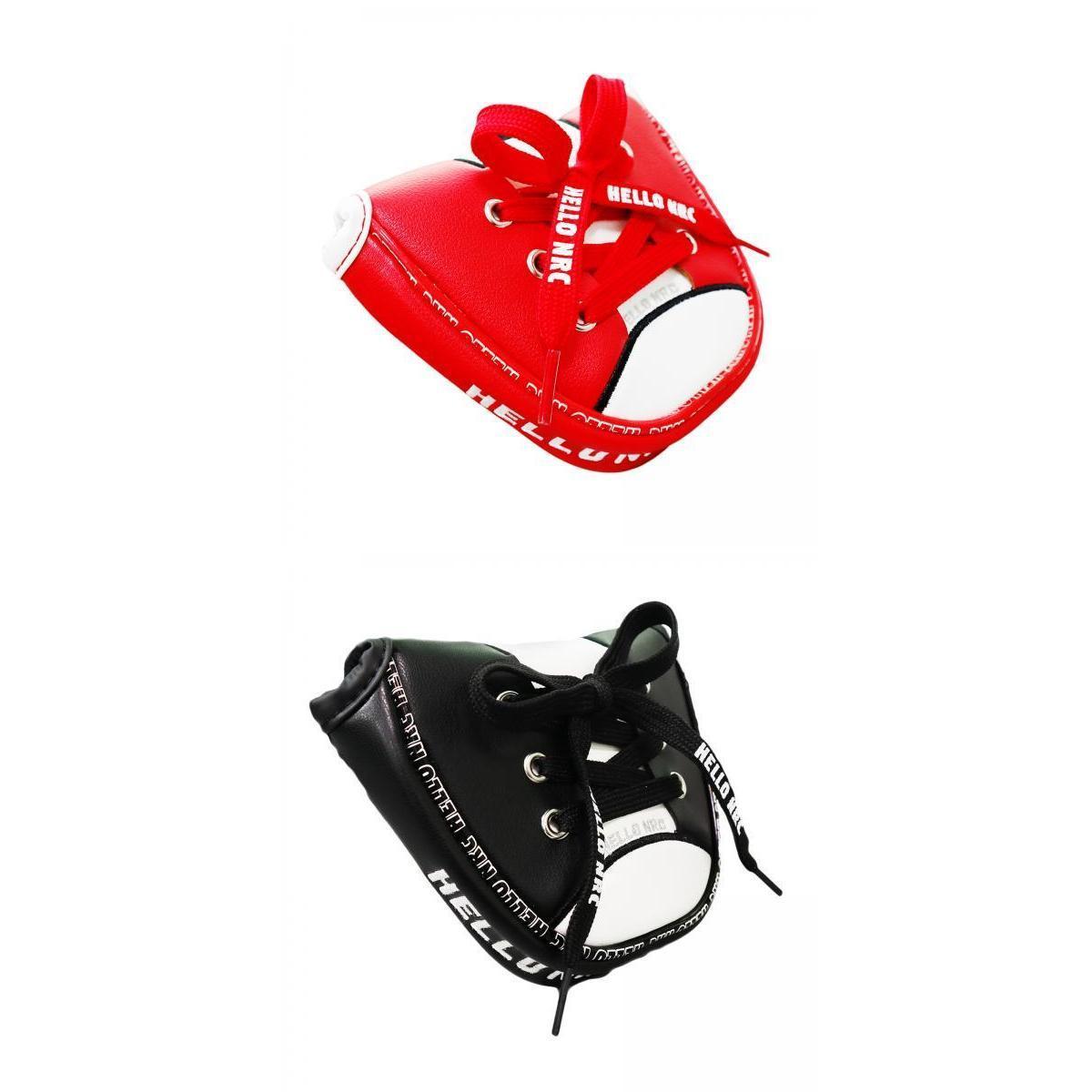 2 Pcs Golf Mallet Putter Head Cover Replacement Headcovers PU Leather