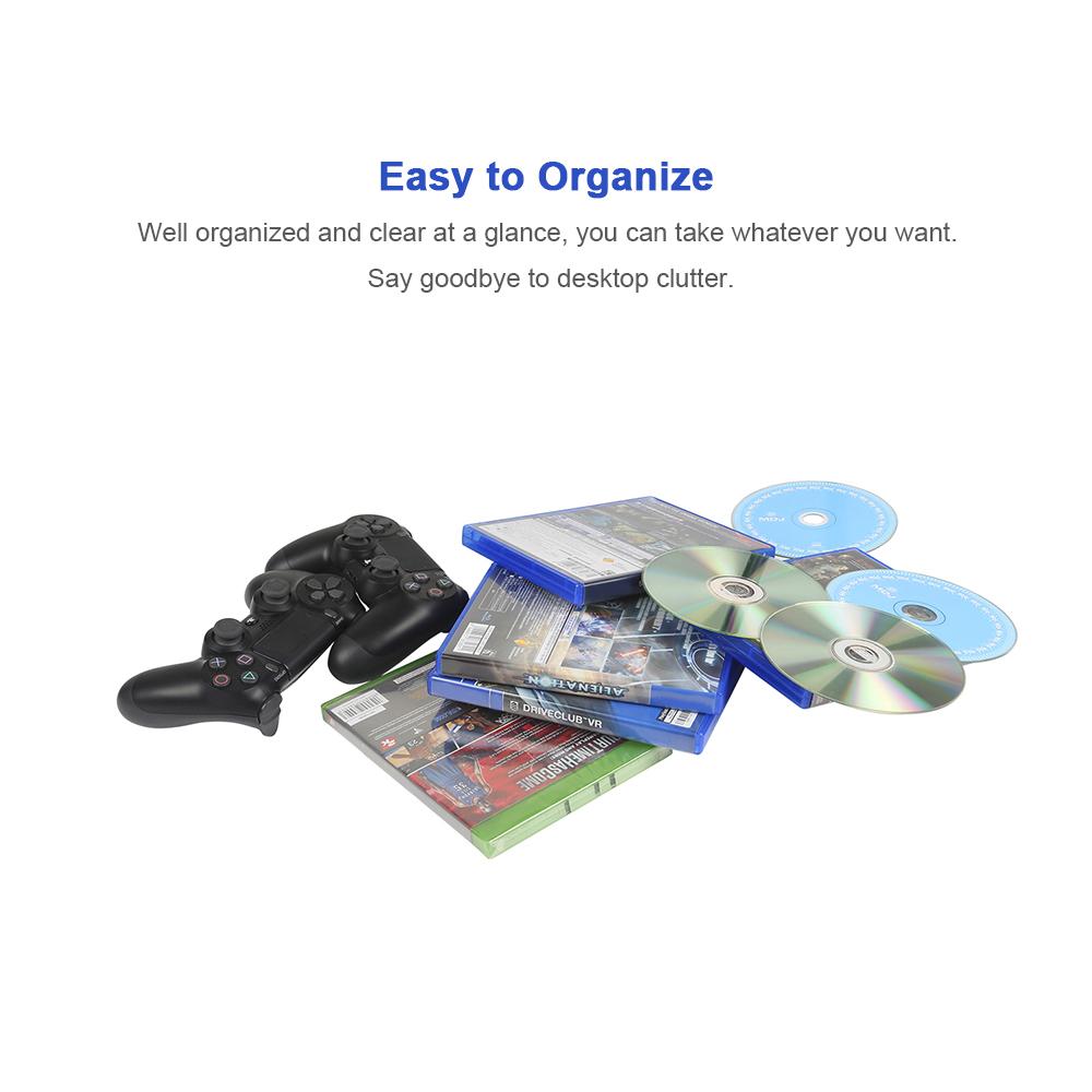 BUBM Portable 20pcs Game Disc Storage Bag Disc Cases Storage Replacement for PS4/PS4 PRO/Xbox Travel Holder Cover Case