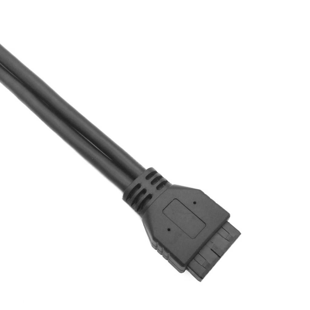 20 pin Mainboard Elbow Extension Cable USB 3.0 Power Cord
