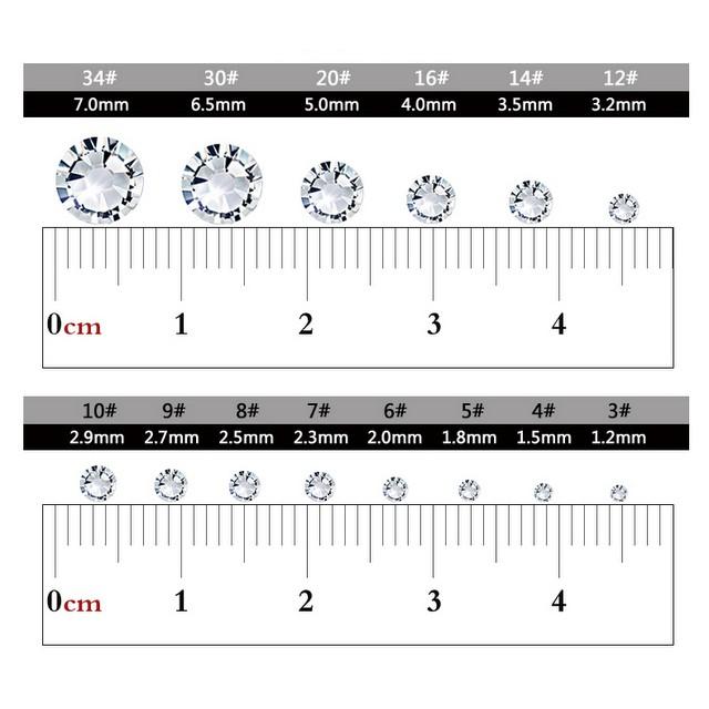 Đá đính móng YHB Lưới cao cấp Lẻ Size SS30 6.0mm 100 viên trang trí nail siêu sáng