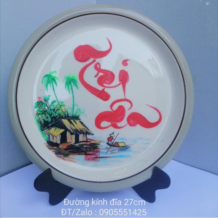 Đĩa thư pháp tri ân thầy cô. Quà tặng Thầy cô. Quà 20/11, 8/3,sinh nhật, quà tết.