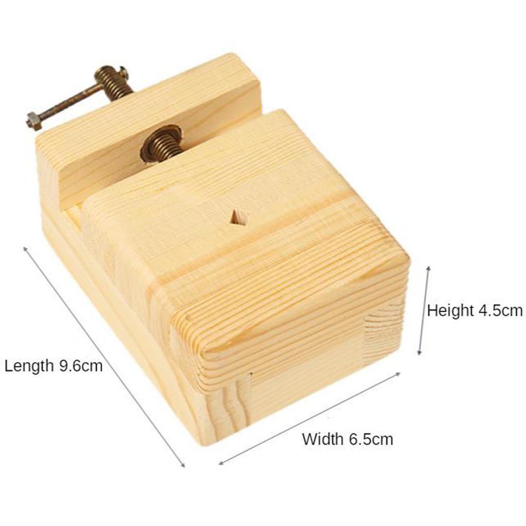 Adjustable Wooden Opening Clamp Table Vise Jaw Bench Clamp Drill Press Vice for Jewelry Watch Carving Fixed Tools