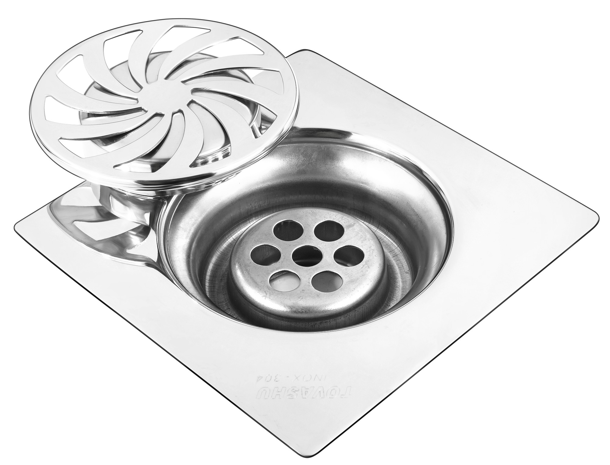 Thoát sàn 1 tấc 5 TOVASHU 304-HG1 và 304-HGL