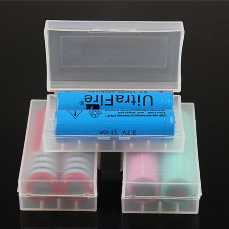 1 Ốp Lưng Cho 18650 Pin Nhựa PVC Cứng Pin Bảo Quản Pin 18650 Hộp Đựng Hộp Giữ 2 Pin 18650 Phụ Kiện Màu Sắc: Vàng