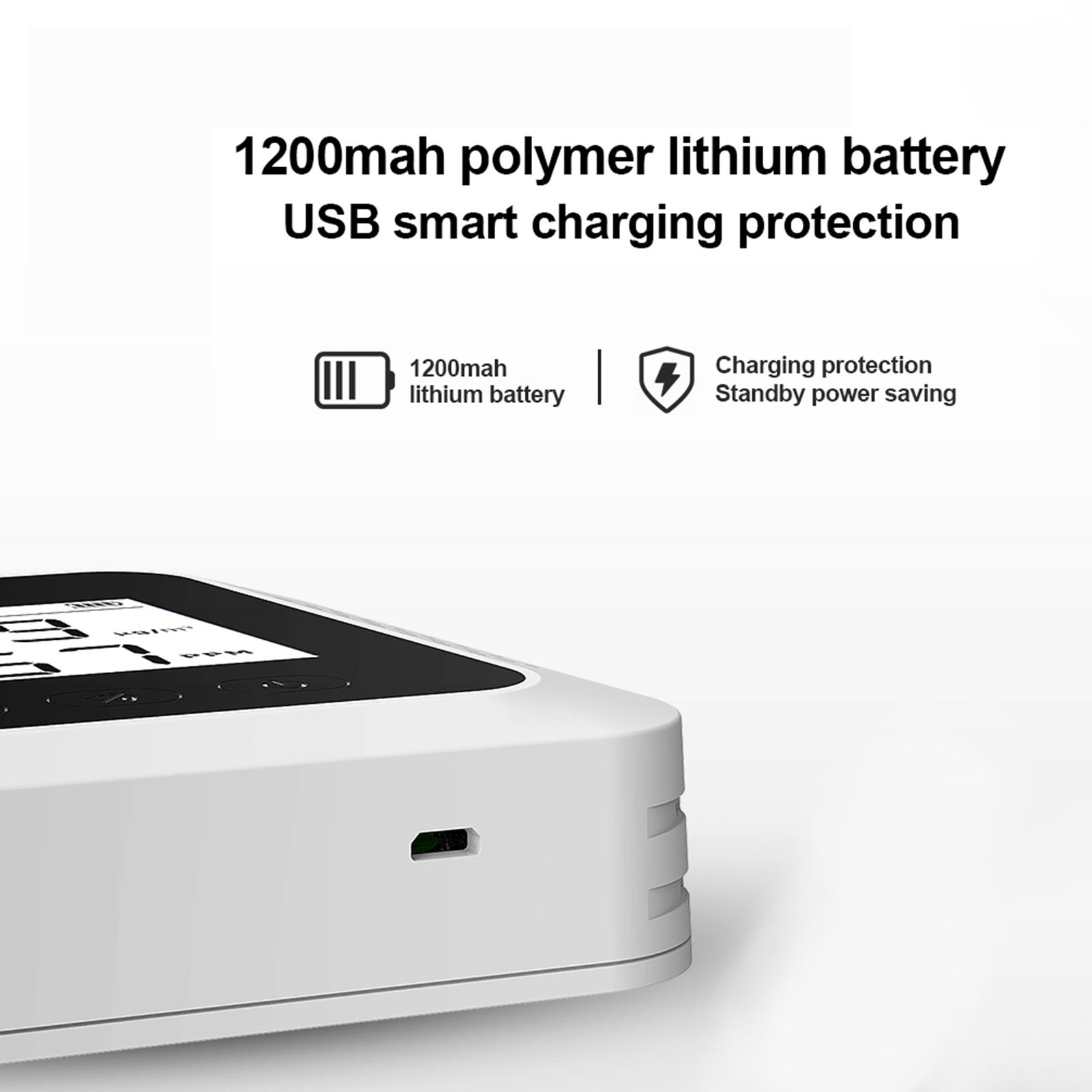 Máy dò chất lượng không khí treo tường X7, có thể phát hiện giá trị HCHO và CO2, giám sát chính xác, cảnh báo âm thanh vượt quá giới hạn