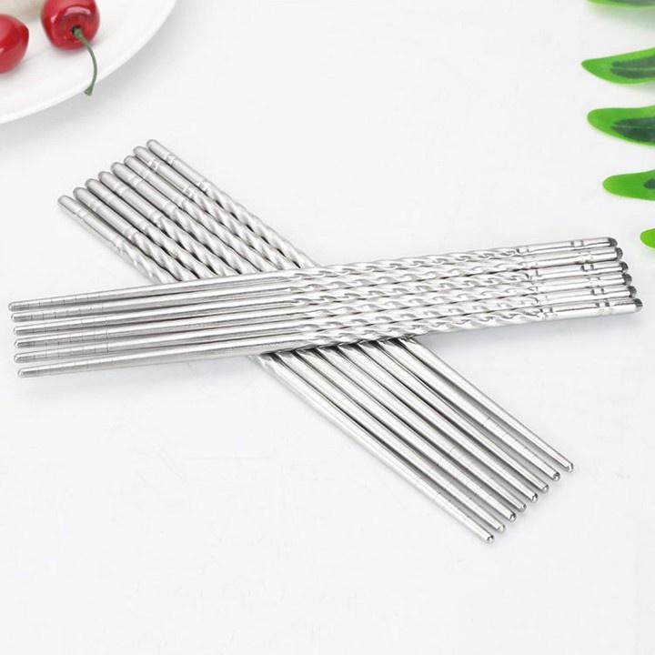 VỈ 5 ĐÔI ĐŨA INOX CAO CẤP