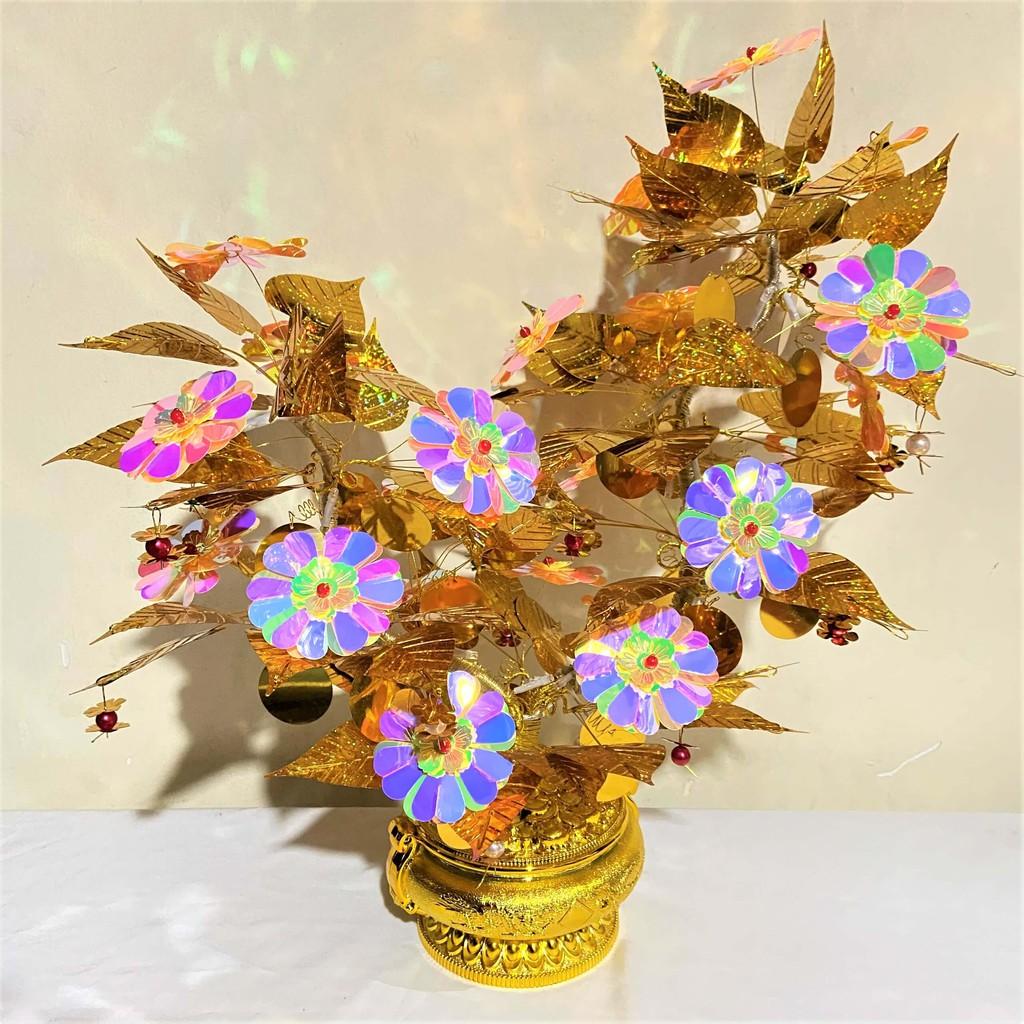 Hoa Kim Tiền Trang Trí Nhà Cửa Cao 45cm