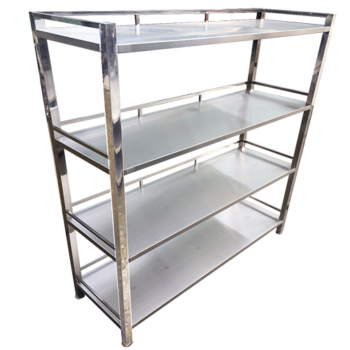 KỆ PHẲNG INOX 4 TẦNG