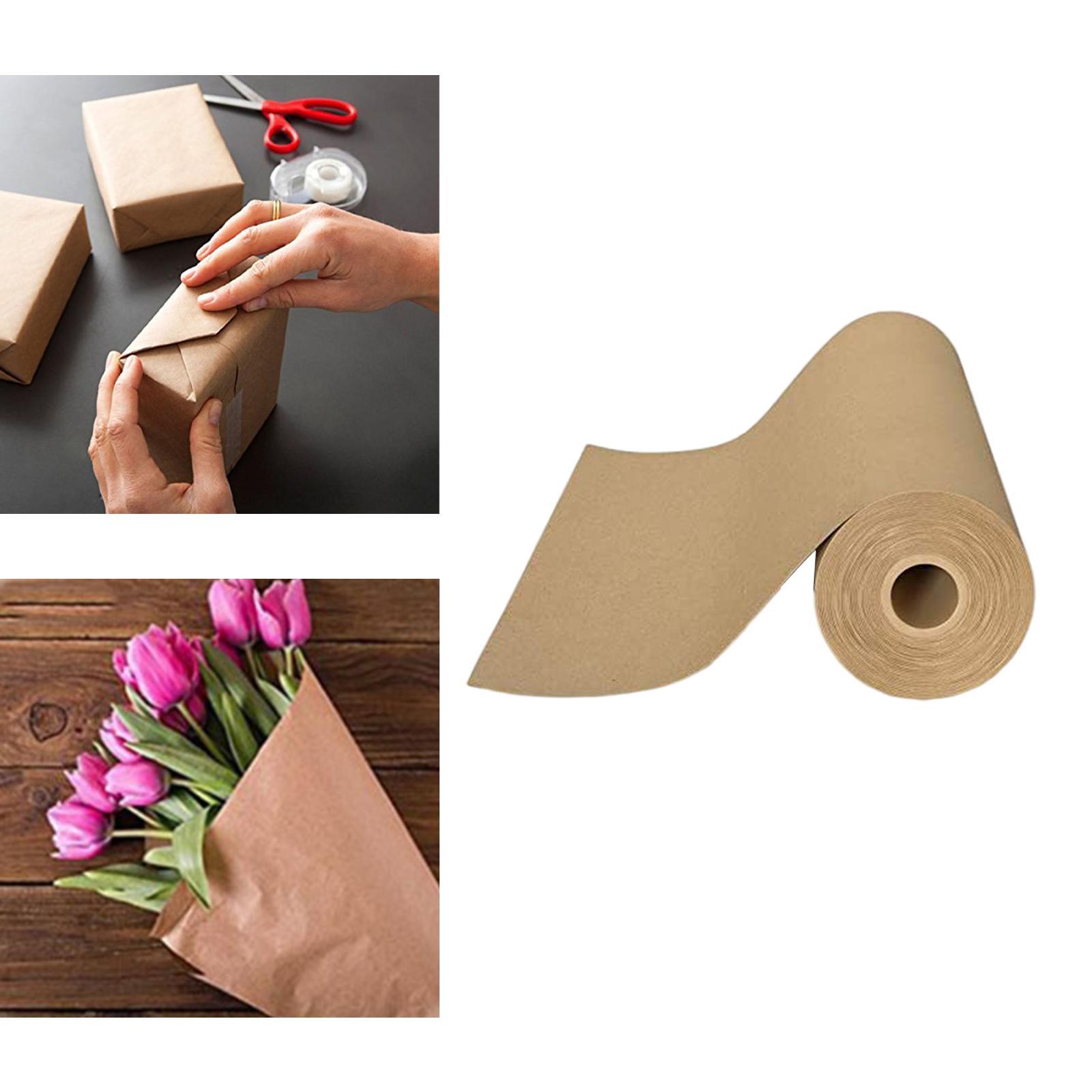 Brown Kraft Paper Roll Decorative Easel Paper Roll for Party Packing Gift Wrapping Dunnage