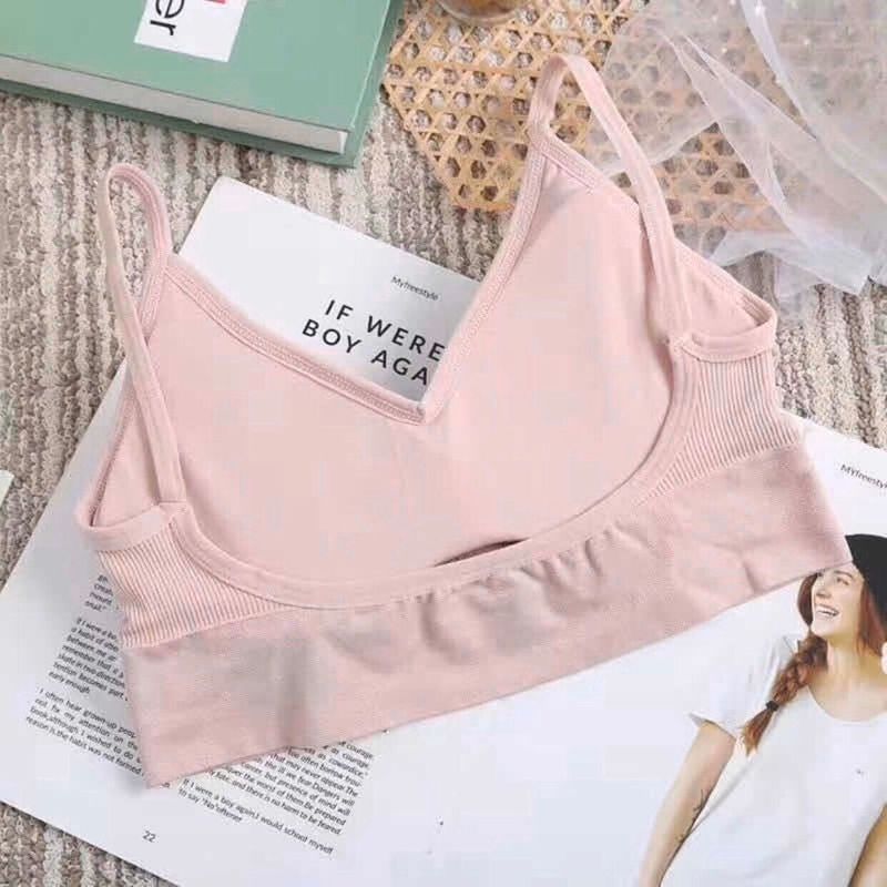ÁO BRA HAI DÂY ÔM SÁT CƠ THỂ VỚI HÌNH HOA CÚC HOT TREND