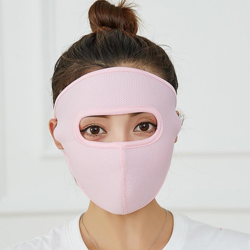 Khẩu trang Ninja 2 lớp vải cotton thông hơi che kín mặt chống nắng chống bụi nam và nữ - Khau trang