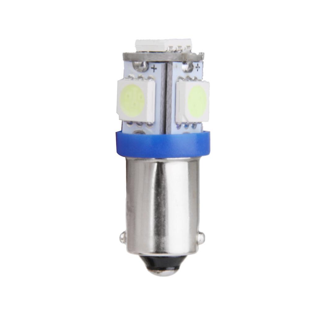 4-7pack BA9S Bayonet 12V Car LED 5050 5 SMD Ice Blue Dash Interior Light Bulb