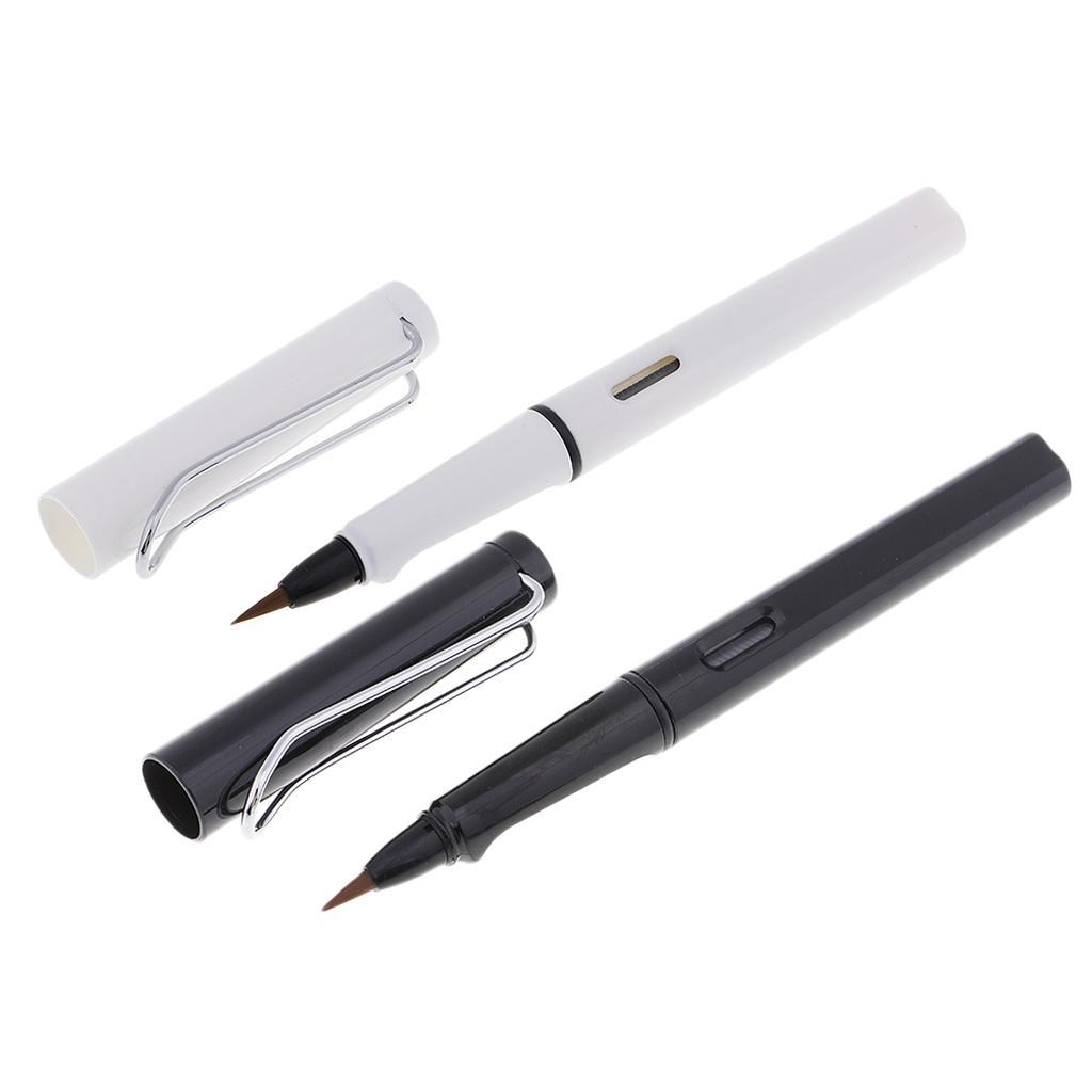 2 Pieces Artist Calligraphy Sumi Brush Pen Fountain Brush Pen Pen