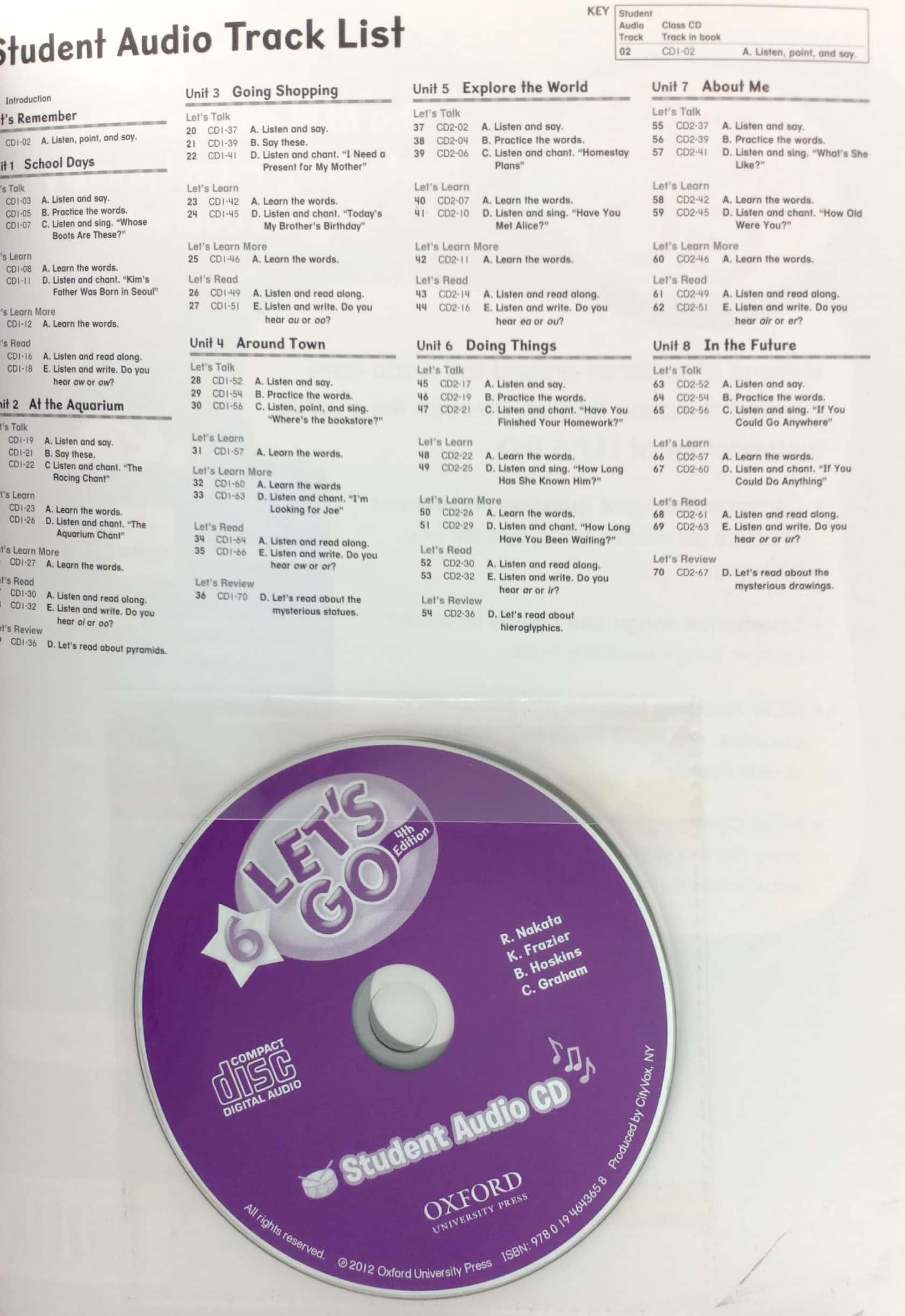 Let's Go: 6: Student Book with Audio CD Pack