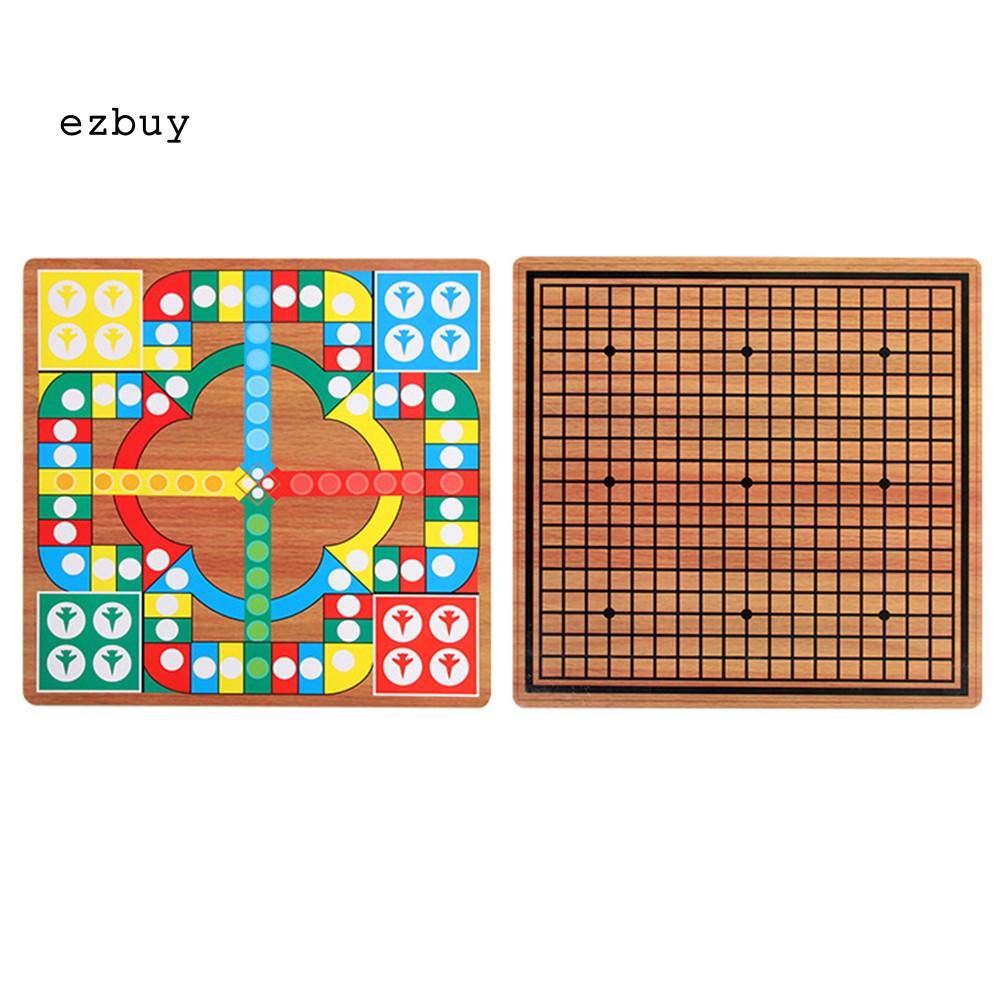 Bộ Đồ Chơi Ludo Go Bằng Gỗ 3 Trong 1