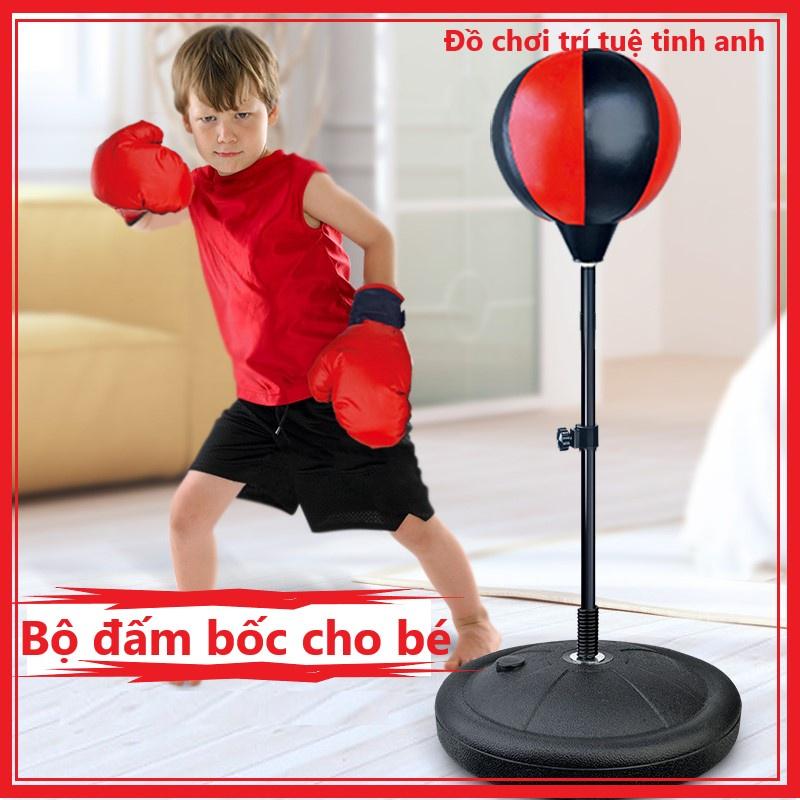 Bộ Đấm Bốc Cho Trẻ Em Siêu Đẹp, Bộ BOXING có găng tay, trụ đỡ, giá đỡ