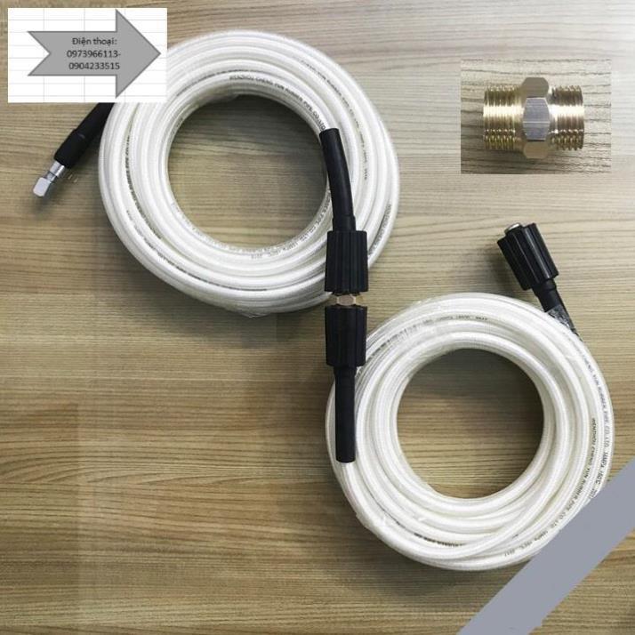 Dây rửa xe 20m, dây phun xịt, dây rửa xe gia đình - tặng cút nối