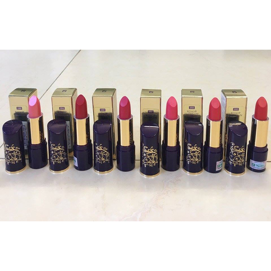Son thỏi mịn môi lâu phai Naris Ceniciente Lipstick Nhật Bản 3g + Móc khóa