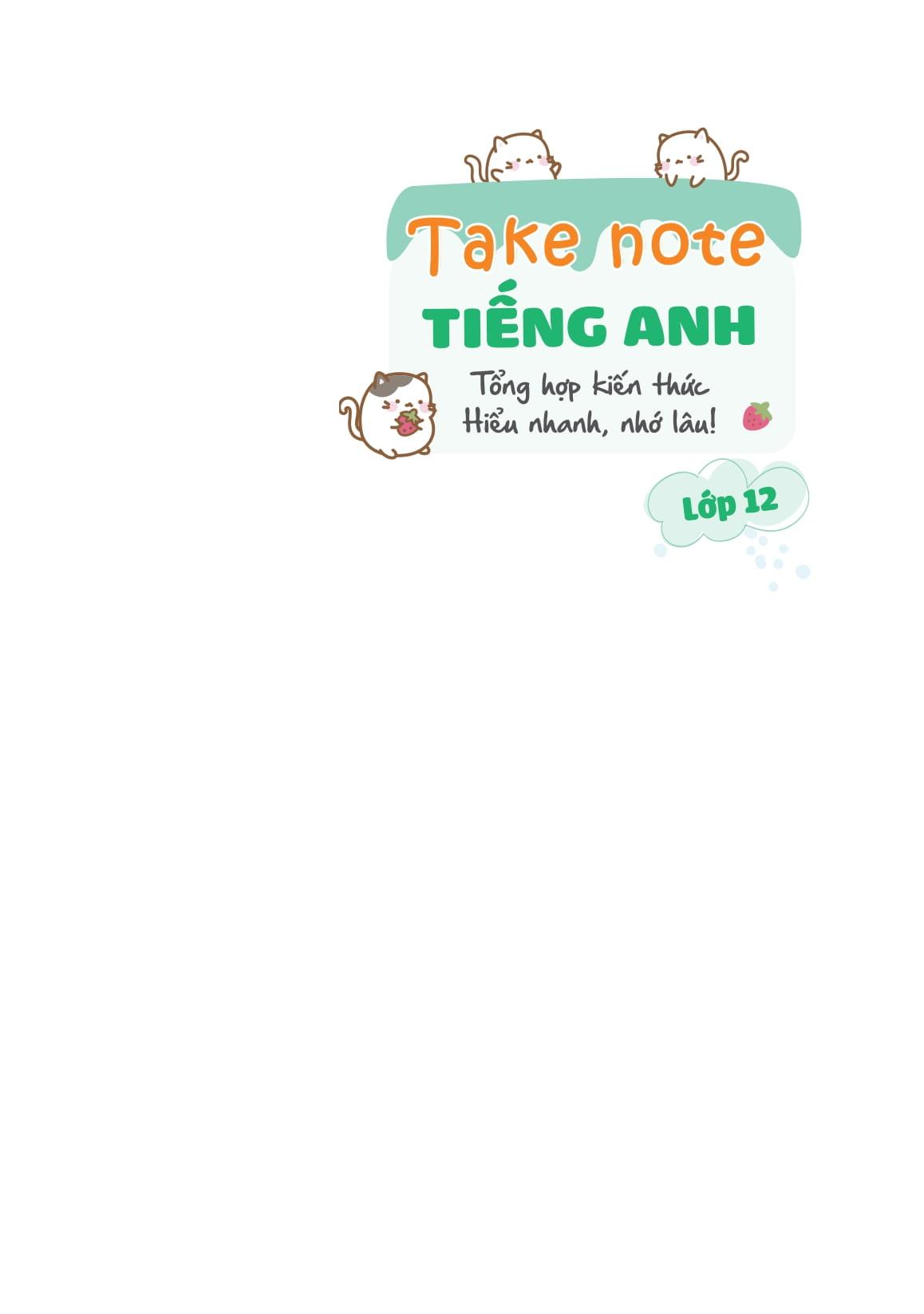 Sách - Takenote Tiếng Anh Lớp 12