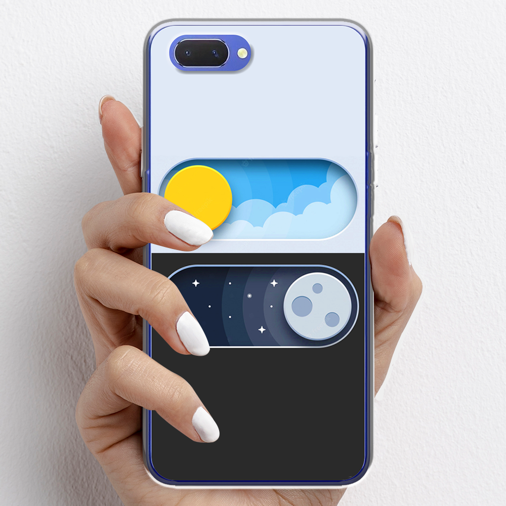 Ốp lưng cho Oppo A3s, Oppo A5s nhựa TPU mẫu Ngày đêm