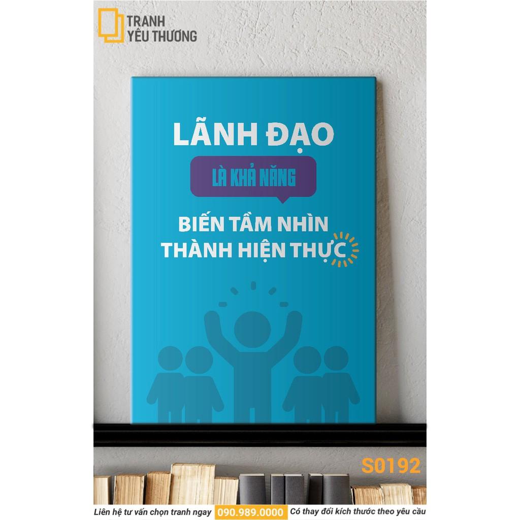 (Phần 10) Tranh Văn Phòng tạo động lực - Canvas treo tường trang trí