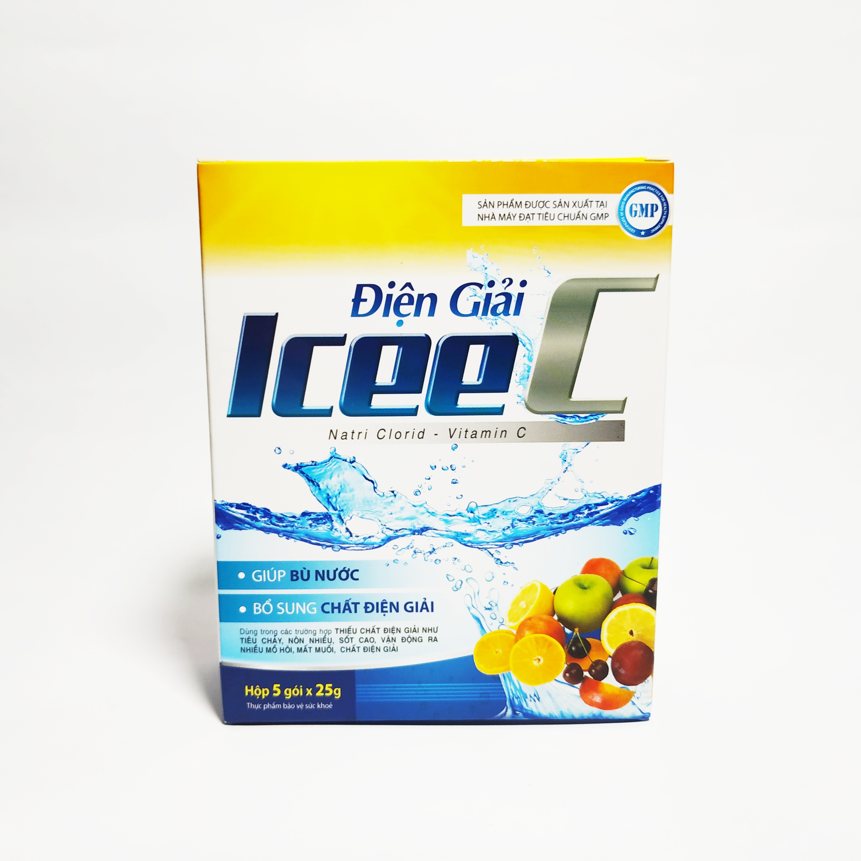 Hộp 5 Gói Bột Pha Nước Uống Và Bù Chất Điện Giải ICEE C Vị Chanh Leo - Mỗi Gói Pha 500Ml Nước