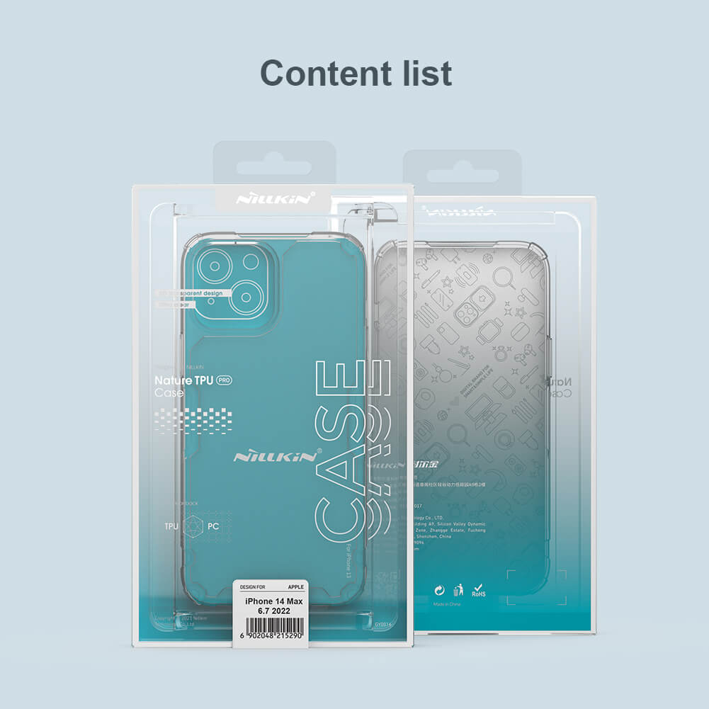 Ốp lưng dẻo TPU cho iPhone 14 Plus hiệu Nillkin Nature TPU Pro Case chống sốc, chống chịu mọi va đập - hàng nhập khẩu