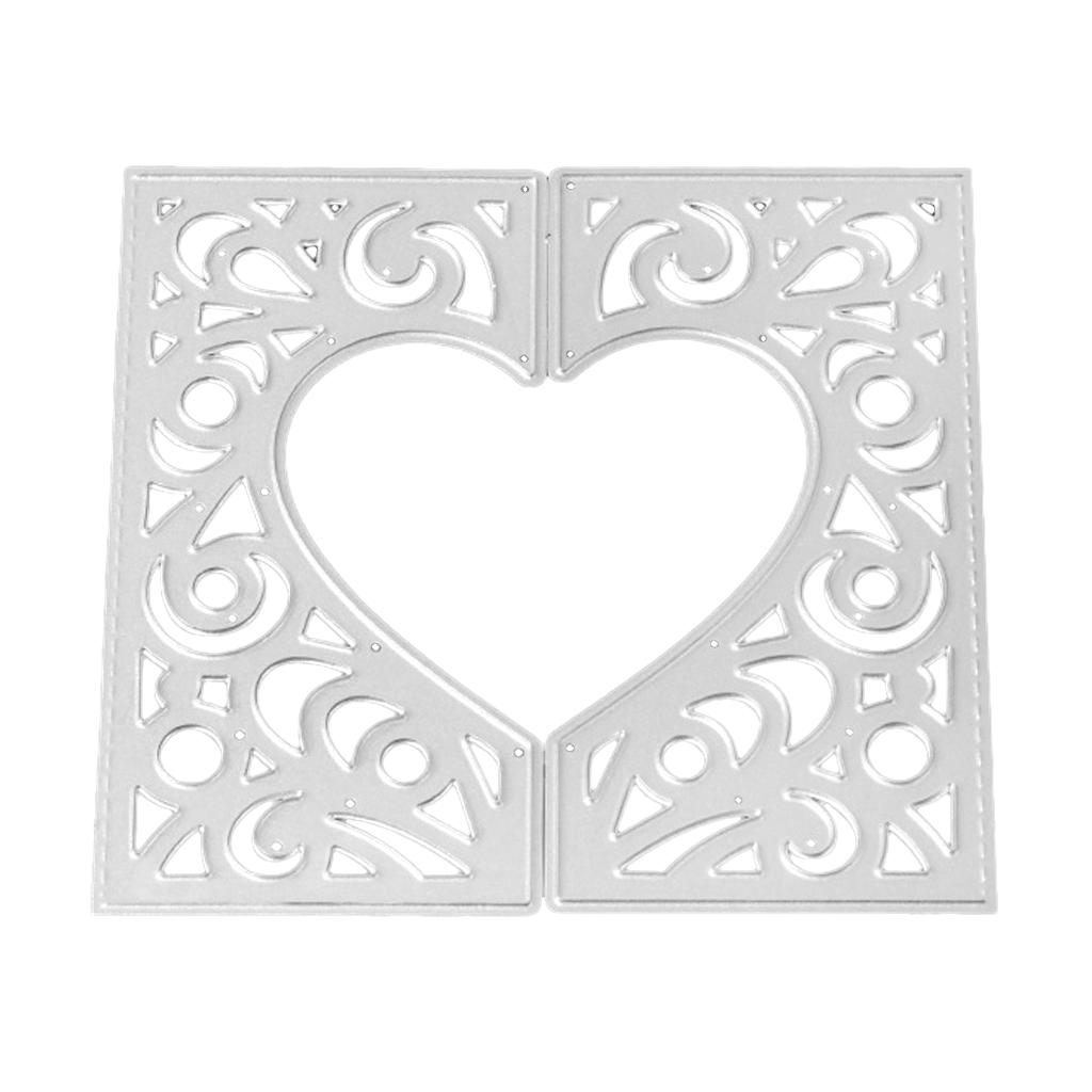 Heart Cutting Dies Cut Metal Scrapbooking Stencil Embossing Scrapbook Decor